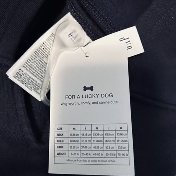 BNWT GAP LOGO PET HOODIE HEAVY SWEATSHIRT NAVY BLUE US SIZE MEDIUM (M) - Picture 11 of 12
